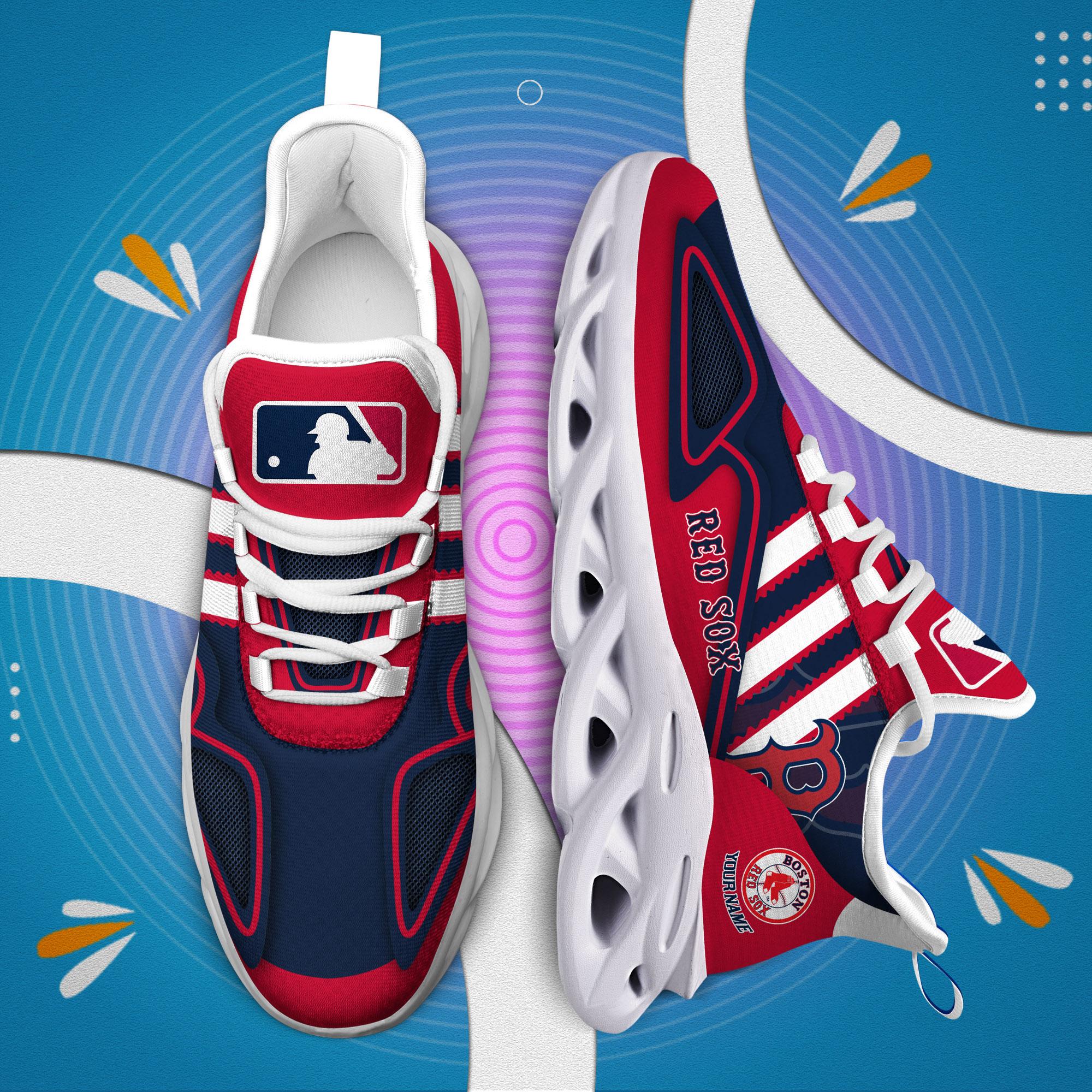MLB Boston Red Sox Custom Name Stan Smith Shoes
