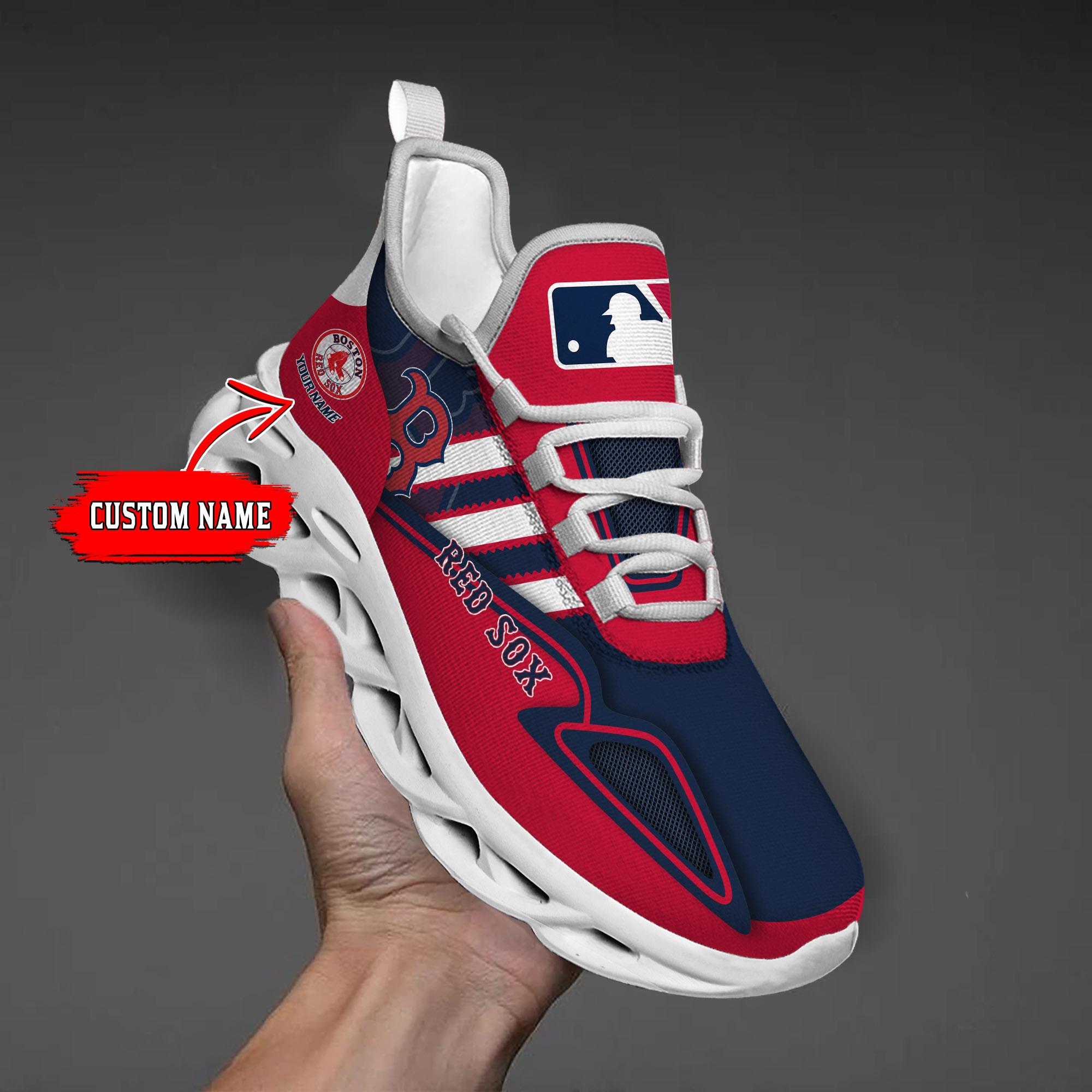 Boston Red Sox Mix Jerseys MLB Max Soul Shoes Custom Name For Men