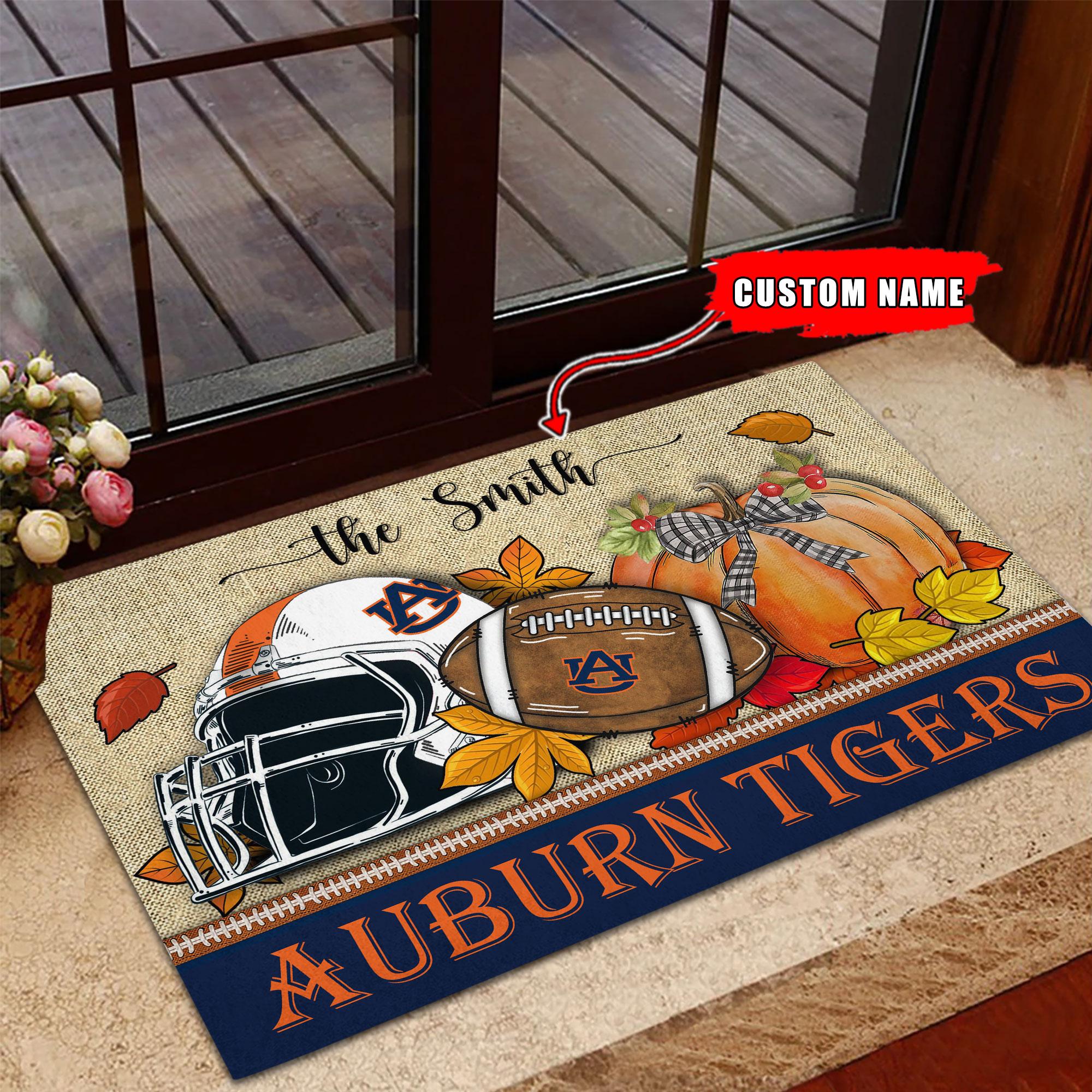 Auburn Tigers Fall Football Doormat