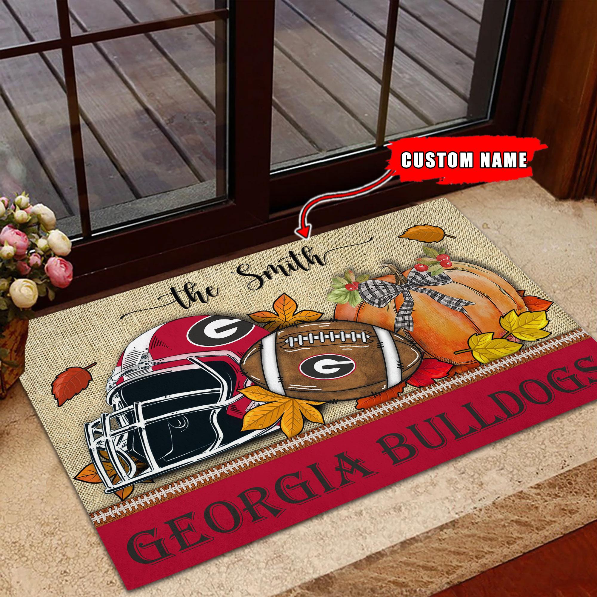 Georgia Bulldogs Fall Football Doormat