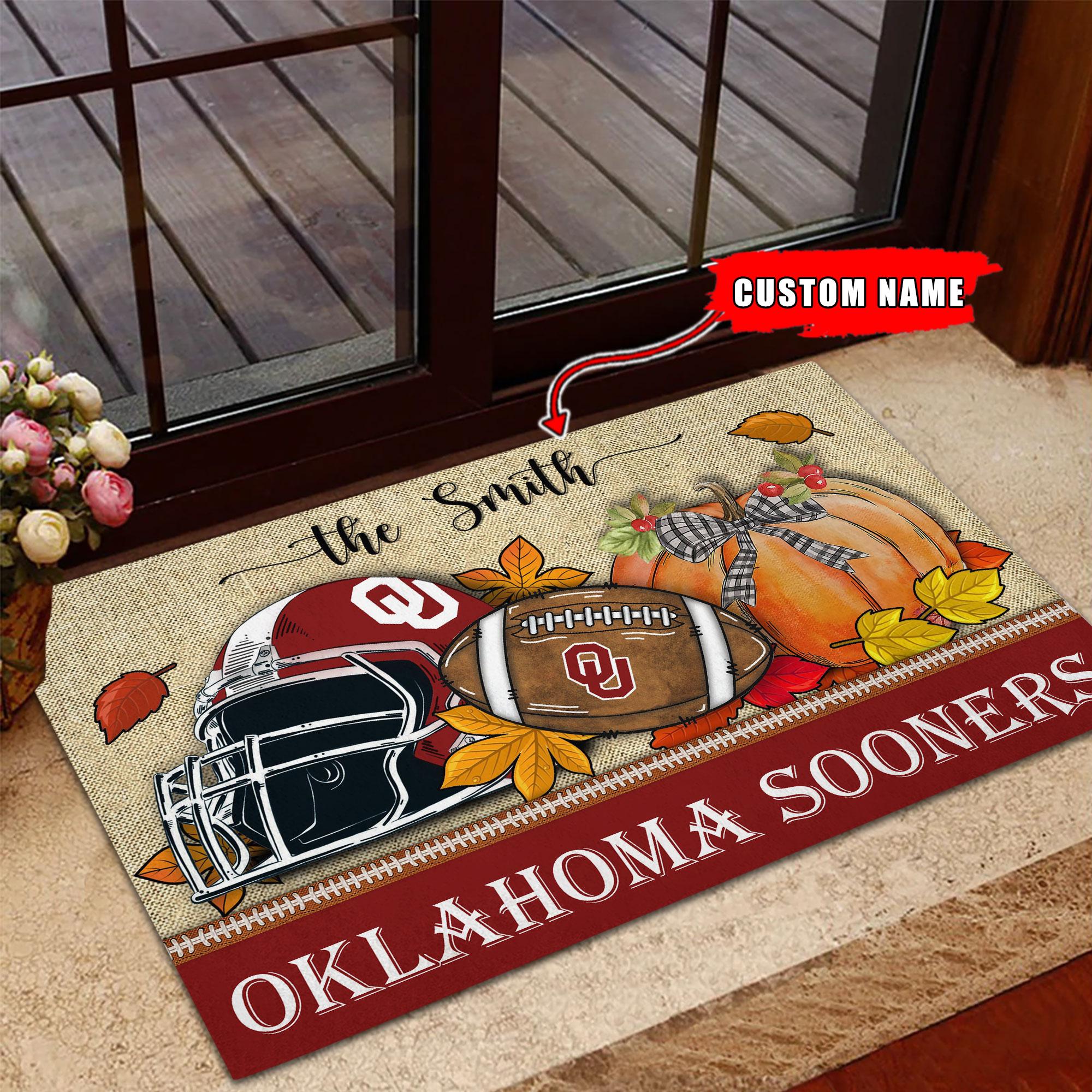 Oklahoma Sooners Fall Football Doormat