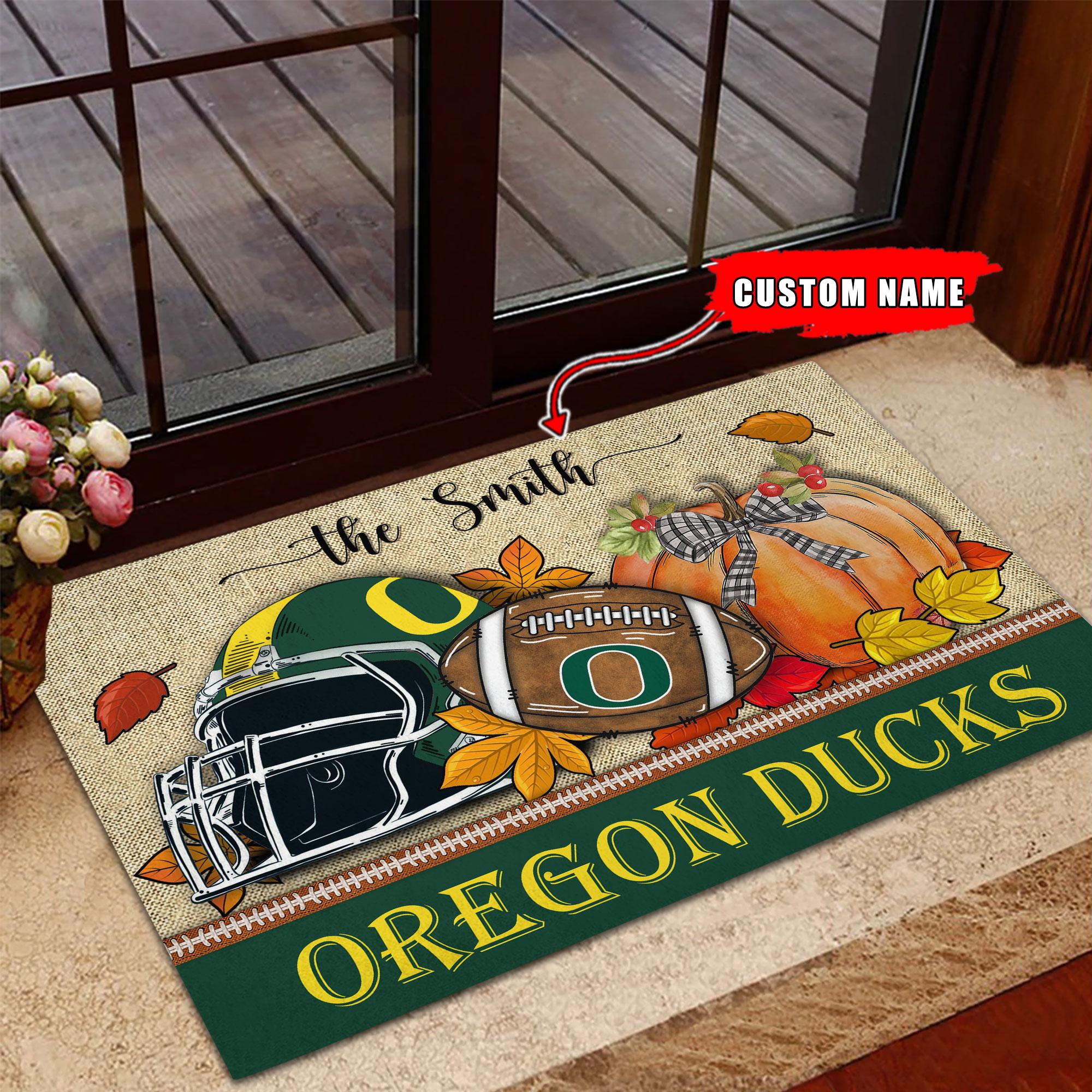 Oregon Ducks Fall Football Doormat