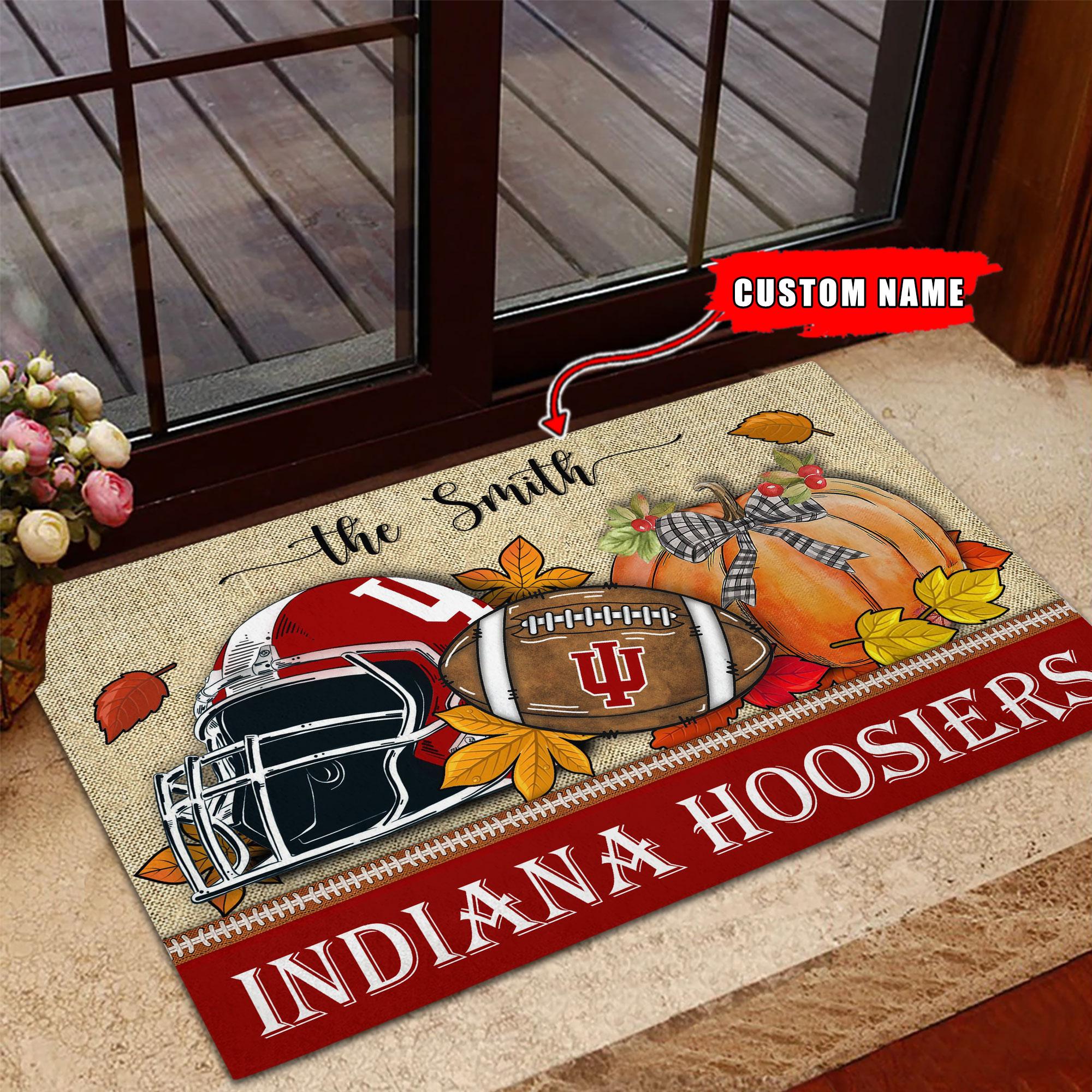 Indiana Hoosiers Fall Football Doormat