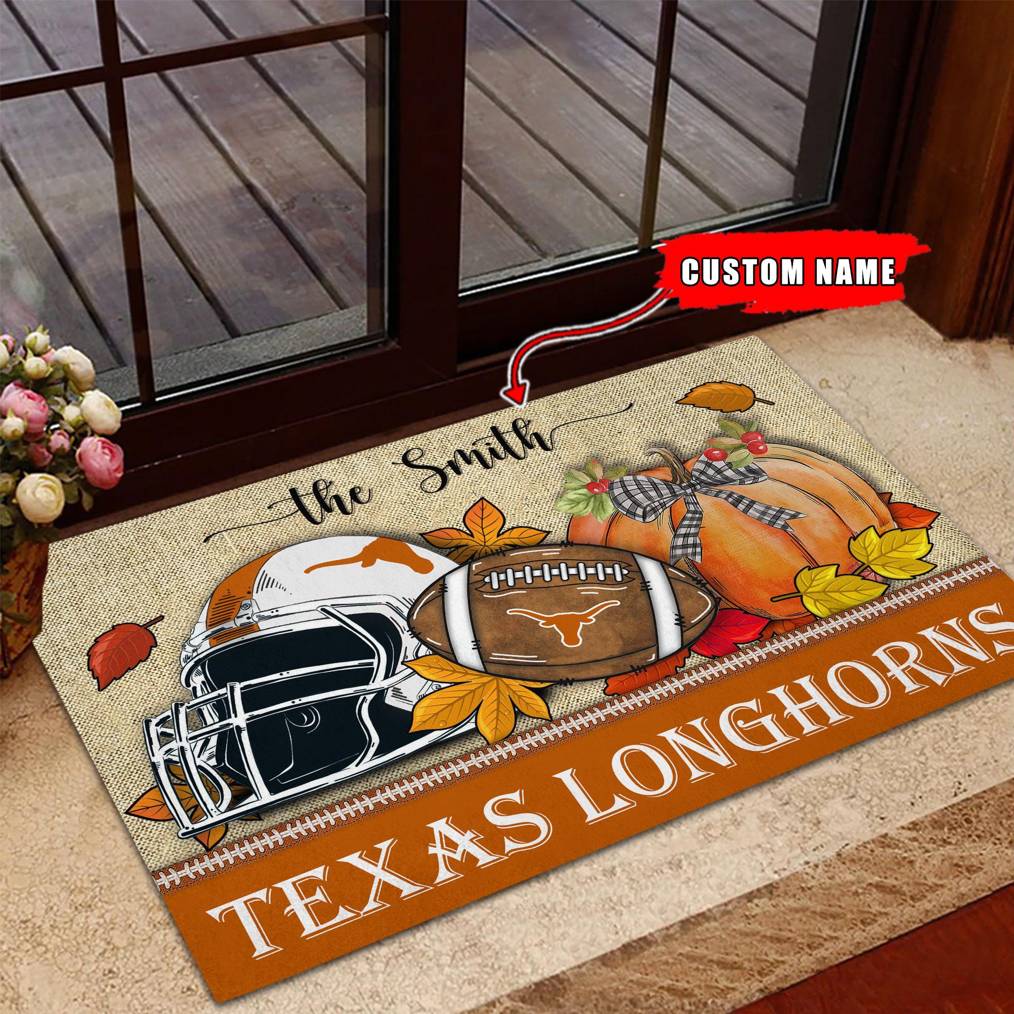 Texas Longhorns Fall Football Doormat