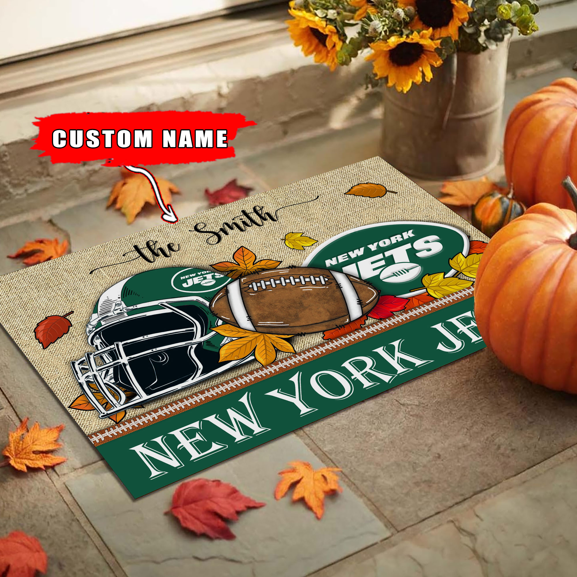 New York Jets Football Doormat