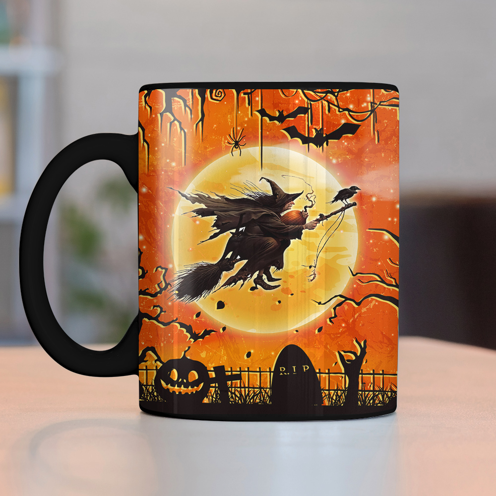 Witch Witches Black Custom Mug, Halloween Mug, Gift for Halloween - Image 2