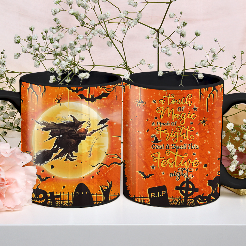Witch Witches Black Custom Mug, Halloween Mug, Gift for Halloween - Image 6