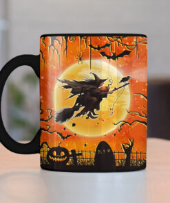 Alternative view of Witch Witches Black Custom Mug, Halloween Mug, Gift for Halloween