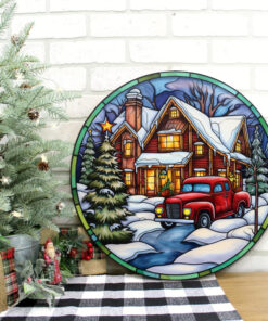 Alternative view of Christmas Wood Sign Christmas Wooden Sign, Christmas Wreath Sign, Christmas Signs, Christmas Door Sign, Christmas Decorations