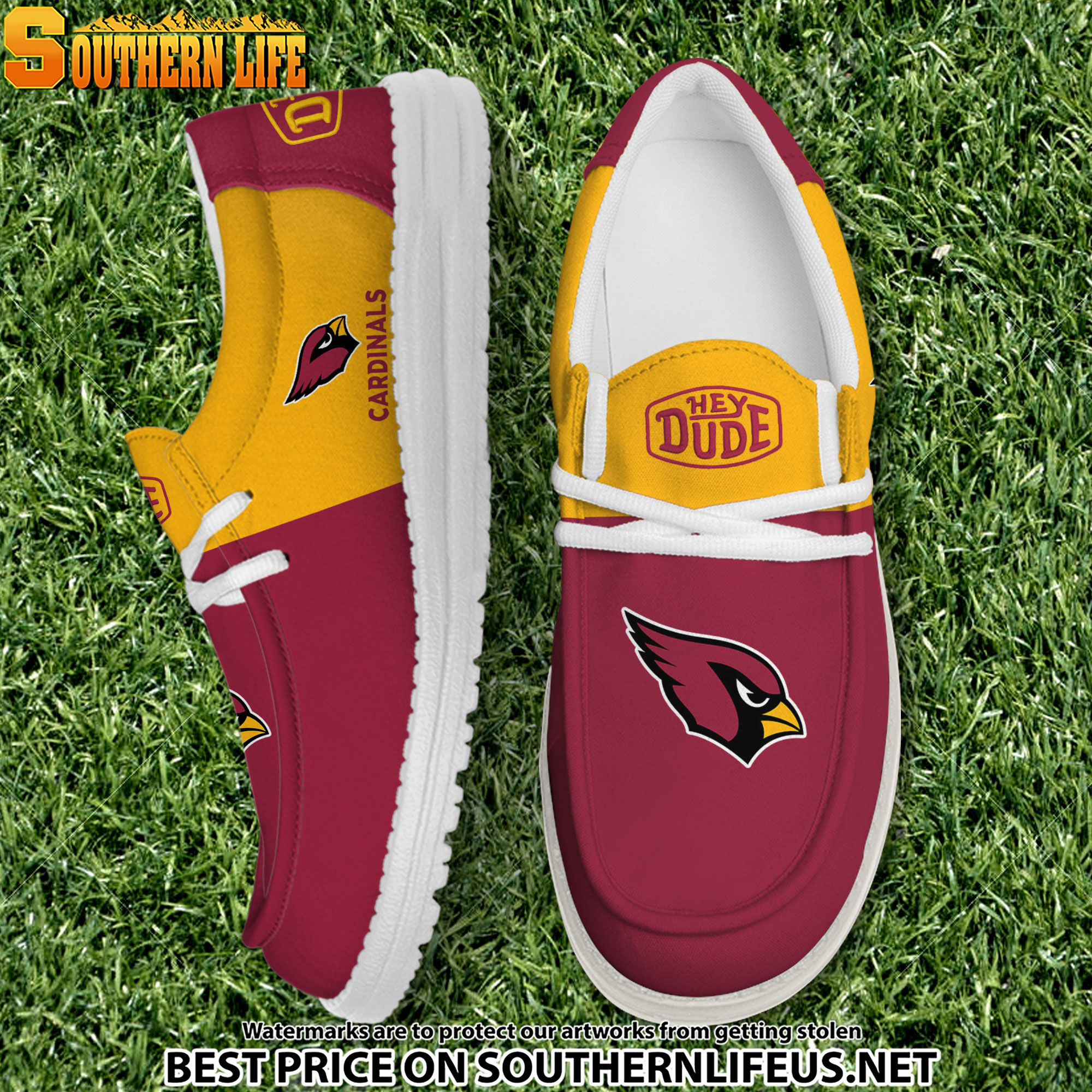 31 Arizona Cardinals Football Hey Dude Canvas Loafer Shoes