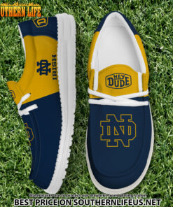 NCA02 Notre Dame Fighting Irish Hey Dude Canvas Loafer Shoes