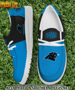 23 Carolina Panthers Football Hey Dude Canvas Loafer Shoes