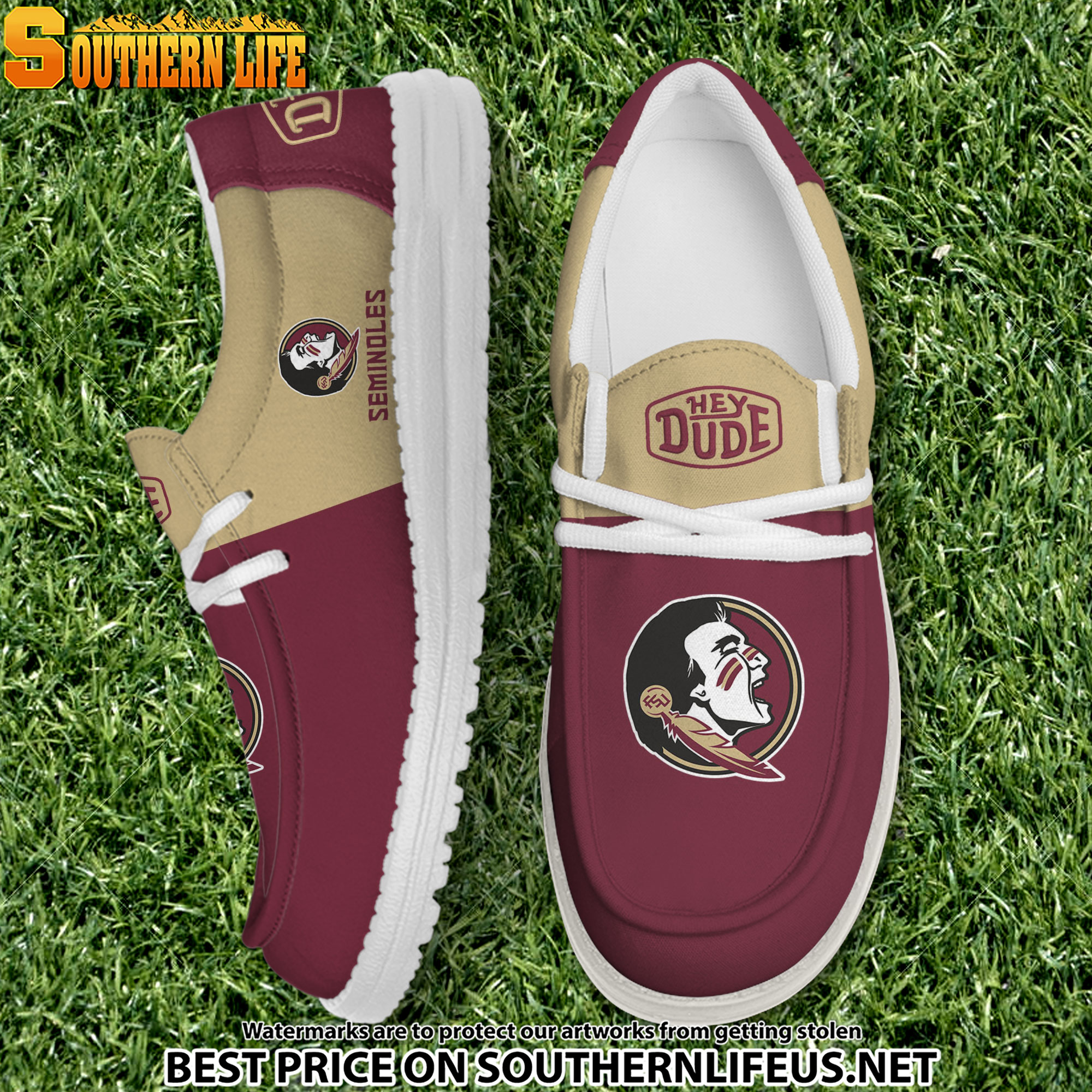 NCA07 Florida State Seminoles Hey Dude Canvas Loafer Shoes