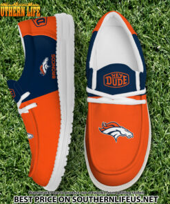 15 Denver Broncos Football Hey Dude Canvas Loafer Shoes