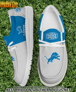 11 Detroit Lions Football Hey Dude Canvas Loafer Shoes