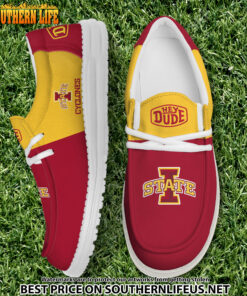 NCA11 Iowa State Cyclones Hey Dude Canvas Loafer Shoes