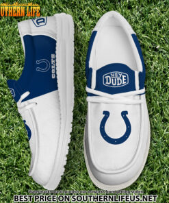 32 Indianapolis Colts Football Hey Dude Canvas Loafer Shoes