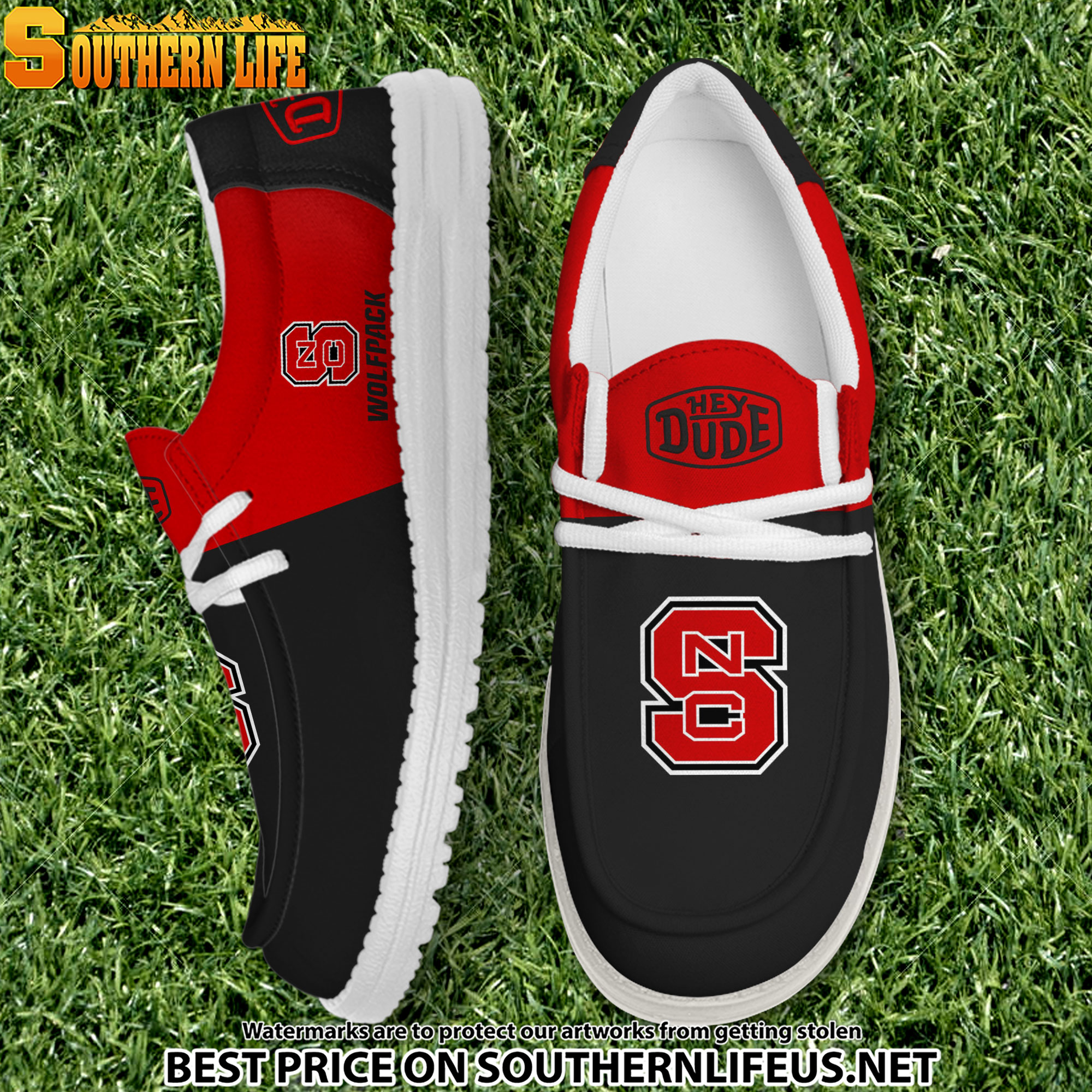 NCA18 NC State Wolfpack Hey Dude Canvas Loafer Shoes