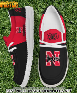 NCA19 Nebraska Cornhuskers Hey Dude Canvas Loafer Shoes