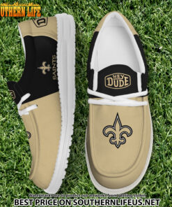 26 New Orleans Saints Football Hey Dude Canvas Loafer Shoes