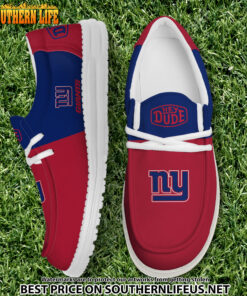 17 New York Giants Football Hey Dude Canvas Loafer Shoes