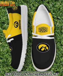 NCA24 Iowa Hawkeyes Hey Dude Canvas Loafer Shoes