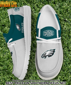 04 Philadelphia Eagles Football Hey Dude Canvas Loafer Shoes