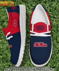 NCA25 Ole Miss Rebels Hey Dude Canvas Loafer Shoes