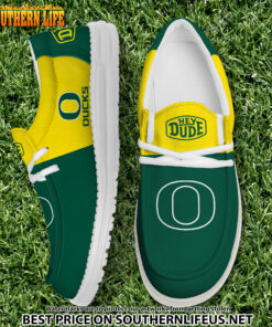NCA26 Oregon Ducks Hey Dude Canvas Loafer Shoes