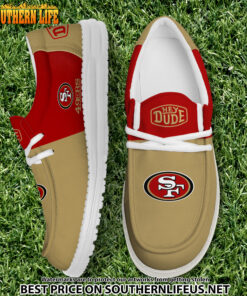 05 San Francisco 49ers Football Hey Dude Canvas Loafer Shoes