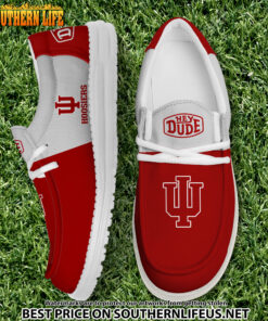 NCA30 Indiana Hoosiers Hey Dude Canvas Loafer Shoes