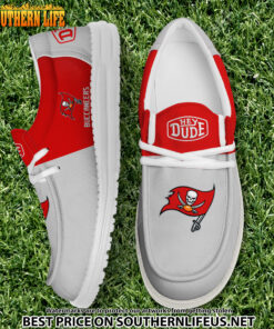 09 Tampa Bay Buccaneers Football Hey Dude Canvas Loafer Shoes