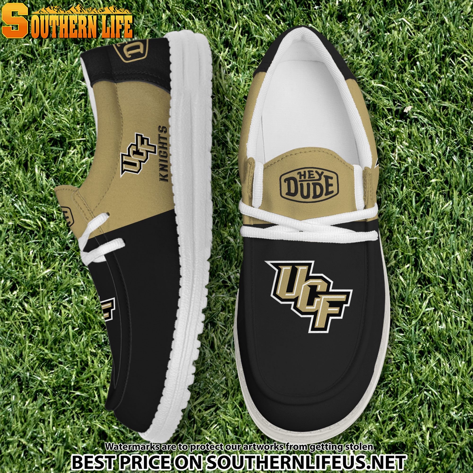NCA33 UCF Knights Hey Dude Canvas Loafer Shoes