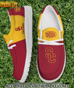 NCA34 USC Trojans Hey Dude Canvas Loafer Shoes