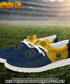 Alternative view of NCA02 Notre Dame Fighting Irish Hey Dude Canvas Loafer Shoes