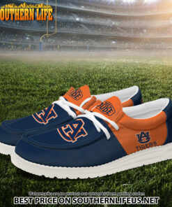 Alternative view of NCA03 Auburn Tigers Hey Dude Canvas Loafer Shoes