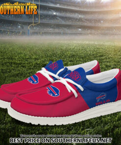 Alternative view of 13 Buffalo Bills Football Hey Dude Canvas Loafer Shoes