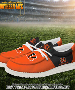Alternative view of 24 Cincinnati Bengals Football Hey Dude Canvas Loafer Shoes