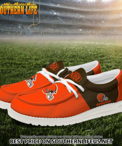 Alternative view of 25 Cleveland Browns Football Hey Dude Canvas Loafer Shoes