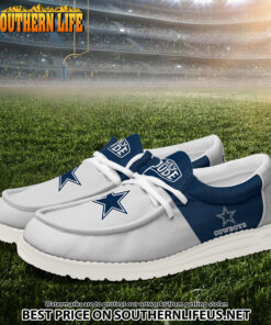 Alternative view of 02 Dallas Cowboys Football Hey Dude Canvas Loafer Shoes