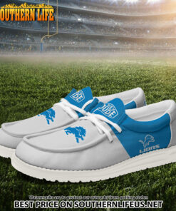 Alternative view of 11 Detroit Lions Football Hey Dude Canvas Loafer Shoes