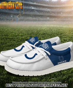 Alternative view of 32 Indianapolis Colts Football Hey Dude Canvas Loafer Shoes