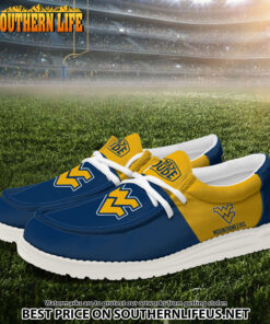 Alternative view of NCA14 West Virginia Mountaineers Hey Dude Canvas Loafer Shoes