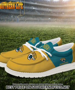 Alternative view of 29 Jacksonville Jaguars Football Hey Dude Canvas Loafer Shoes