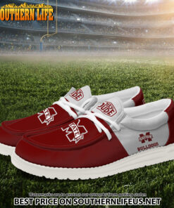 Alternative view of NCA16 Mississippi State Bulldogs Hey Dude Canvas Loafer Shoes