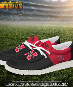 Alternative view of NCA19 Nebraska Cornhuskers Hey Dude Canvas Loafer Shoes