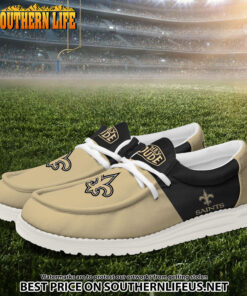 Alternative view of 26 New Orleans Saints Football Hey Dude Canvas Loafer Shoes