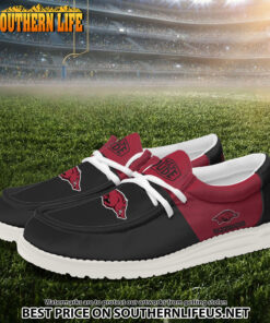Alternative view of NCA22 Arkansas Razorbacks Hey Dude Canvas Loafer Shoes