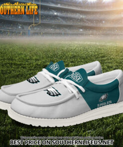 Alternative view of 04 Philadelphia Eagles Football Hey Dude Canvas Loafer Shoes
