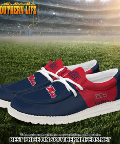 Alternative view of NCA25 Ole Miss Rebels Hey Dude Canvas Loafer Shoes